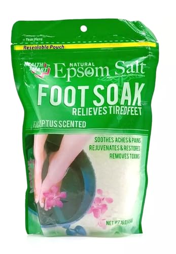 Eucalyptus Epsom Salt Foot Soak 16oz - Natural Relaxing Bath Treatment
