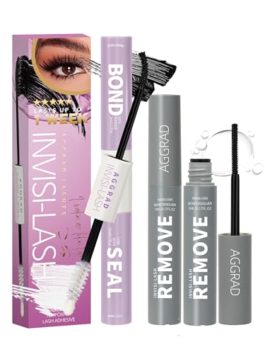 AGGRAD Black Bond & Remover Kit - Super Strong Lash Glue for Extensions