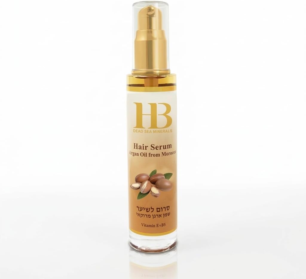 Health & Beauty Dead Sea Minerals Argan Oil Hair Serum 50ml – Moroccan Oil Hair Treatment for Frizz Control, Shine, Soft & Smooth Hair Care for Dry Hair