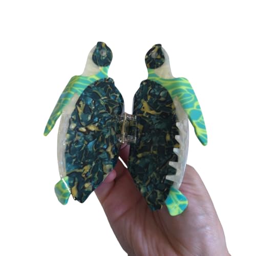 Turtle Cellulose Acetate Claw Clip - Stylish Hair Accessory