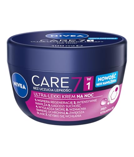 NIVEA Light Night Face Cream 100ml - Hydrating, Non-Greasy, Pro-Vitamin B5