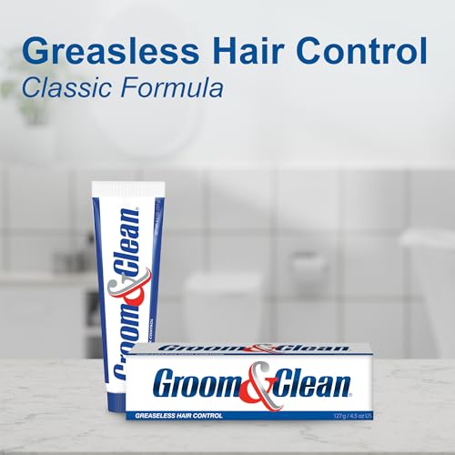Groom & Clean Hair Styling Gel for Men - 4.5 Oz, Pack of 2