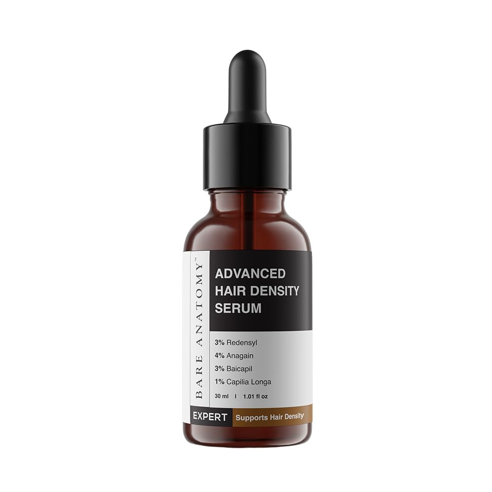 Advanced Hair Density Serum - 3% Redensyl, 4% Anagain, Biotin | Reduces Hair Fall & Supports Growth | 30 ml