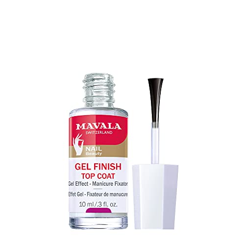 Mavala Gel Finish Nail Top Coat - 0.3 Ounce for Glossy Manicure
