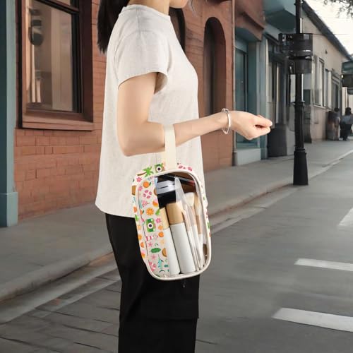 Miami Travel Cosmetic Bag - Waterproof Canvas Zipper Pouch Organizer