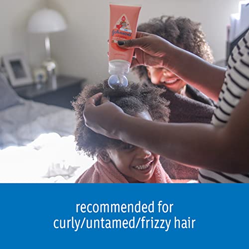 Johnson's Kids Curl-Defining Shampoo & Leave-In Conditioner Bundle - Tear-Free, Shea Butter, 13.6 fl oz + 6.8 fl oz