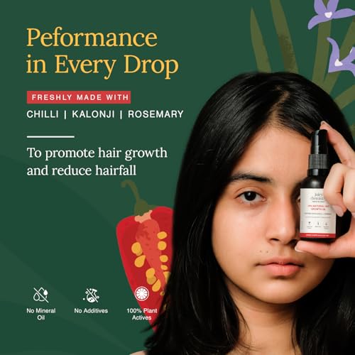 Juicy Chemistry Organic Chilli & Rosemary Hair Growth Oil - 30ml