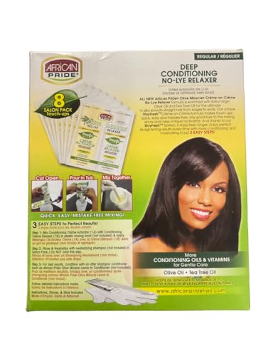 African Pride Olive Miracle Deep Conditioning No-Lye Relaxer Kit