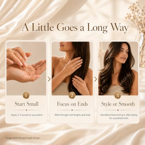 Oliphyra Weightless Hair Oil with Argan & Jojoba - 1.7 Fl Oz Shine & Heat Protectant