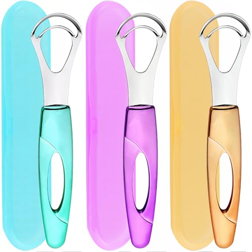 MR LION Stainless Steel Tongue Scraper for Fresh Breath