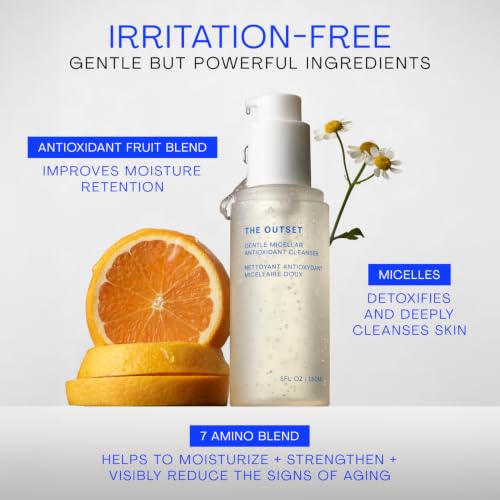 The Outset Gentle Micellar Gel Face Cleanser 1 fl oz - Hydrating & Antioxidant