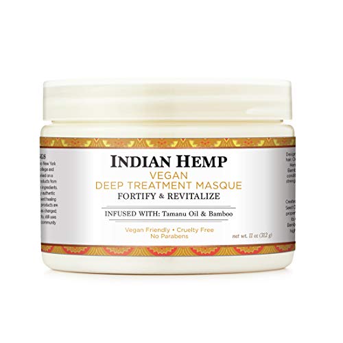 Nubian Heritage Indian Hemp Deep Treatment Hair Masque, 11 oz