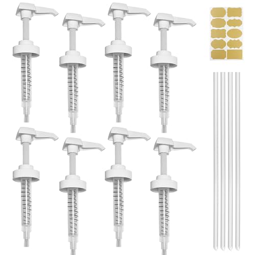 AMORIX 8 Pack Gallon Jug Pump Dispenser, 38/400 Replacement for Shampoo