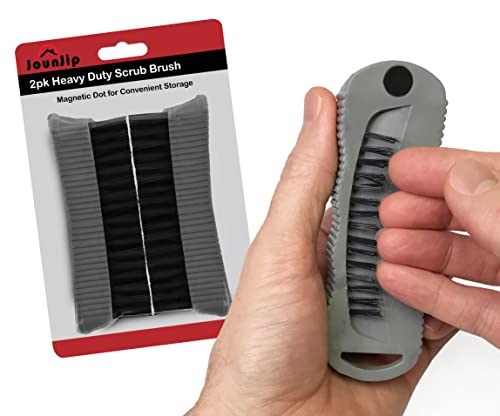 JOUNJIP 2-Pack Double-Sided Scrub Brush Set for Nail Care