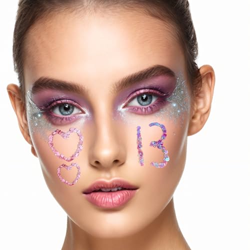 Meicoly 12-Color Face & Body Glitter Palette Set – Mermaid Gel, Festival Sparkle