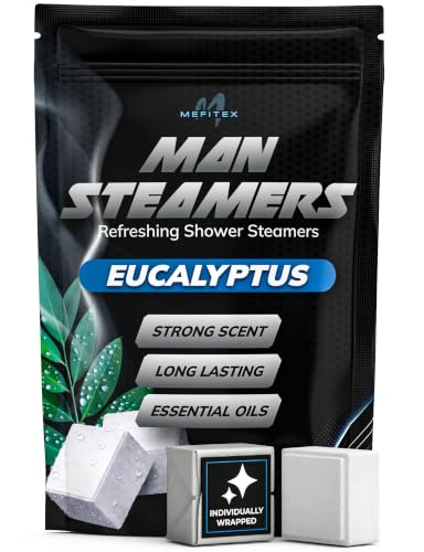 Mefitex Eucalyptus Shower Steamers for Men - 6 Pack Aromatherapy Set