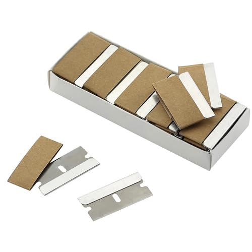 Bates Single Edge Razor Blades - 100 Pack, Premium Steel