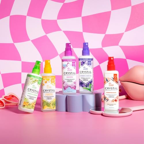 Crystal Essence Lavender & White Tea Mineral Deodorant Body Spray 4 oz Pack of 2