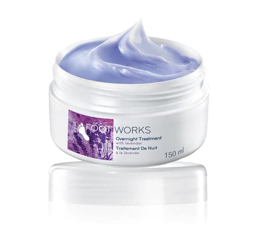 Avon Foot Works Lavender Overnight Foot Treatment Cream - Soothes & Hydrates Feet