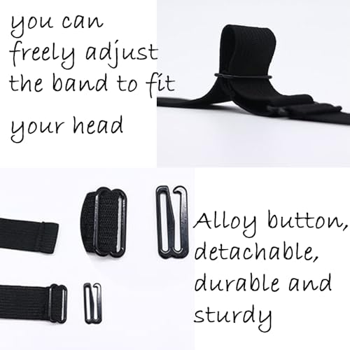 GELXGRIT 3-Pack Adjustable Elastic Wig Bands Non-Slip Hair Strap for Wig Making
