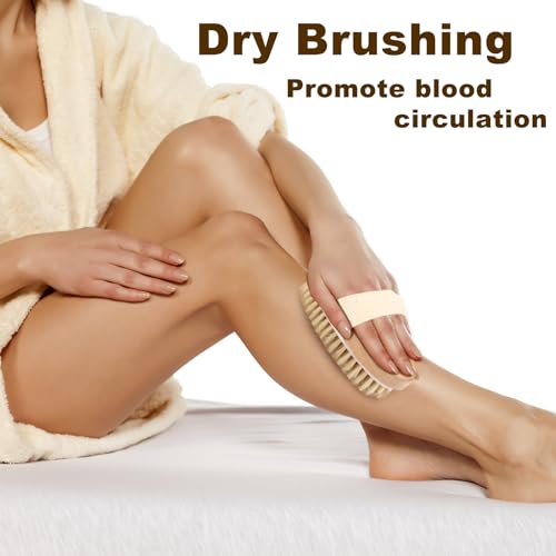 Natural Bristle Exfoliating Body Brush for Smooth Skin