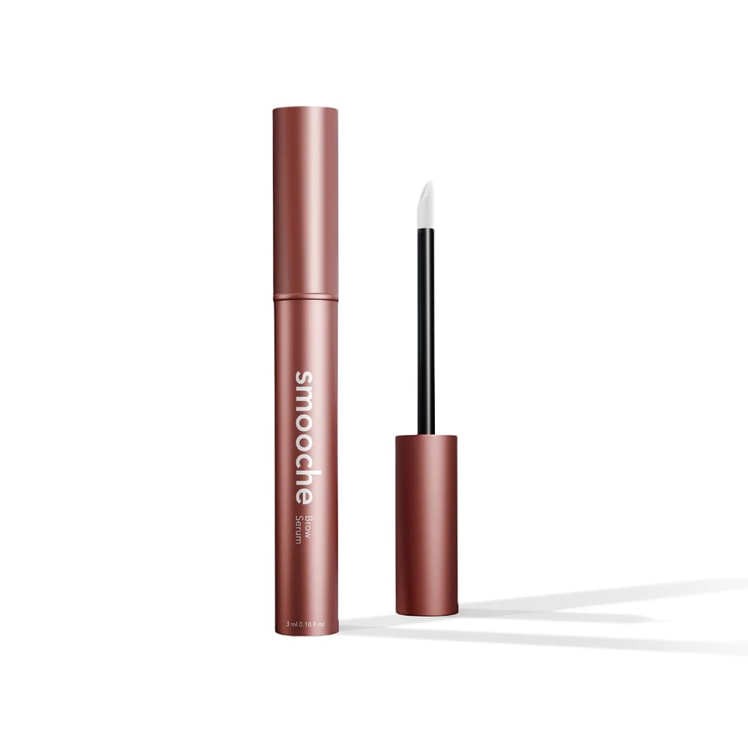 Smooche Eyebrow Growth Serum – Clinically Tested Natural Brow Enhancing Serum for Fuller, Thicker Brows in 8 Weeks – Vegan & Hormone‑Free – 3 mL