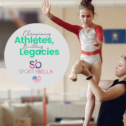 Sportybella Gymnastics Hair Bow for Girls – 4.5 Inch Colorful Ponytail Holder & Elastics, Perfect Gift for Gymnasts & Teams