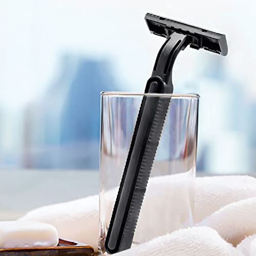 Lomgwumy Disposable Razors Bulk Pack 30 with Knife Cap, Double Blade Men Shaving