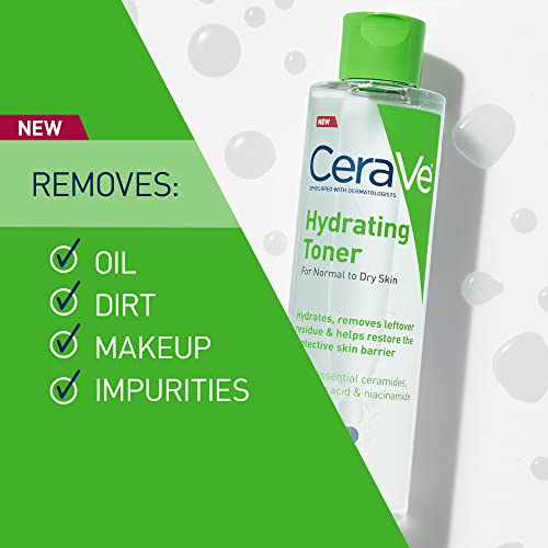 CeraVe Hydrating Toner with Hyaluronic Acid & Niacinamide 6.8 Fl Oz