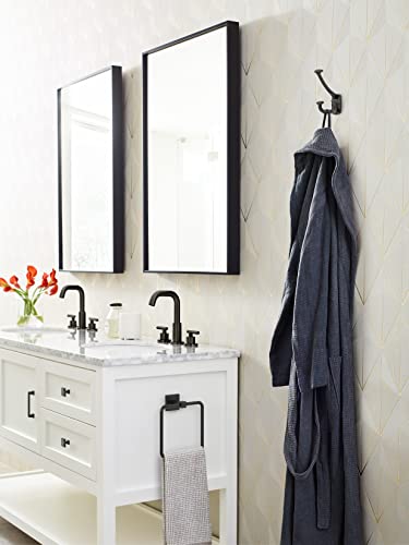Amerock Matte Black Triple Prong Wall Hook for Coats & Bags