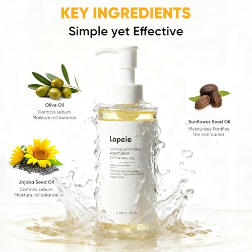 Lopeie 200ml Deep Cleansing Oil for Makeup & Sunscreen Removal – Gentle, Hydrating Facial Cleanser for All Skin Types