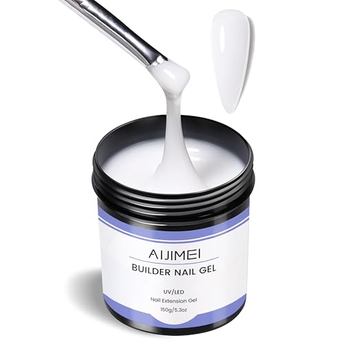 AIJIMEI White Hard Gel for Nails 150g Builder Nail Extension & Art