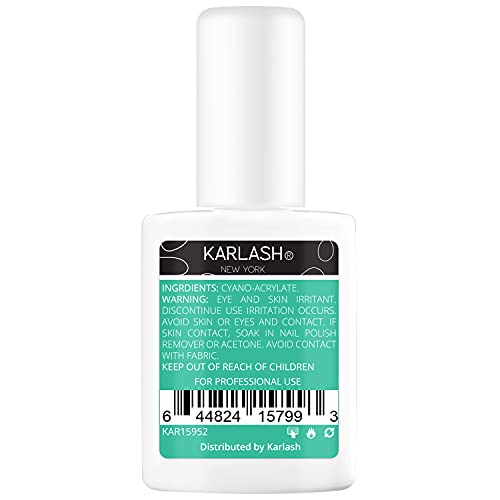 Karlash Brush-On Glue Gel for Acrylic & Nails – 1 Piece, Strong Hold