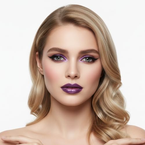 Waterproof Purple Metallic Eyeliner – High Pigment Liquid Pencil