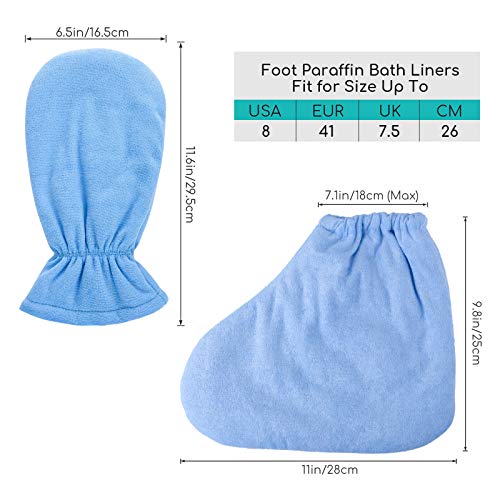 Segbeauty Medium Paraffin Wax Mitts & Booties with Elastic Opening