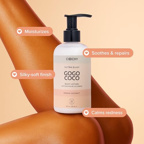 Coochy Ultra Silky Body Lotion 8 oz | Post Shaving Moisturizer | Prevents Bumps & Razor Burn