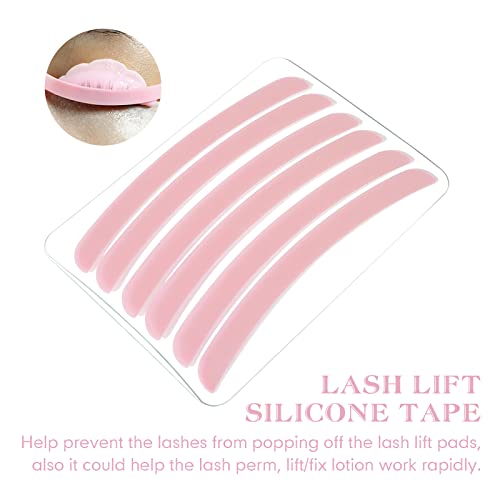 PERMANIA Reusable Lash Lift Rods & Silicone Curler Pads – 17PCS Eyelash Perm Tools