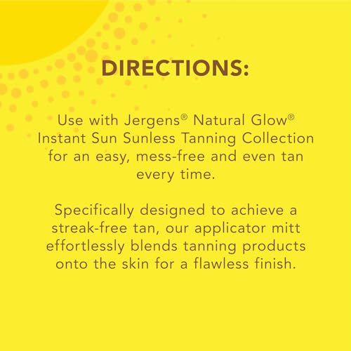 Jergens Natural Glow Body Applicator Mitt for Streak-Free Tan