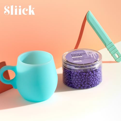 Sliick At-Home Waxing Kit with Acai Berry Hard Wax Beads and Applicator