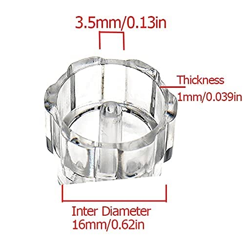 Elitzia 8Pcs Hydrodermabrasion Tips Set for Aqua Peel Machine, Transparent