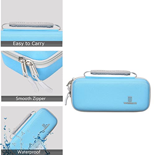Tourmate Blue Hard Case for Waterpik Water Flosser WF-02 Travel Storage Box