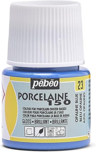 Pebeo Porcelaine 150 Opaline Blue Ceramic Paint - 45ml