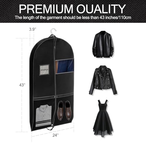 43" Travel Garment Bag - Waterproof Suit & Dress Storage