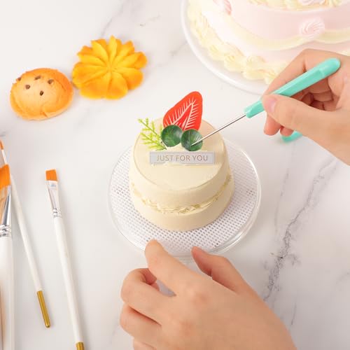 Complete Cookie Decorating Kit with Turntable, Brushes & Needles