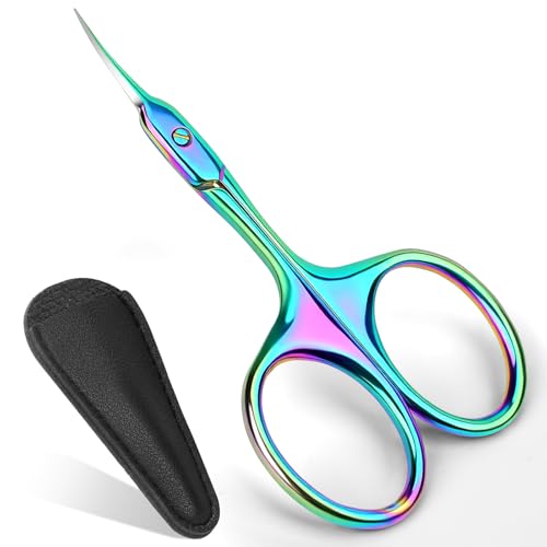 Wgbon Curved Cuticle Scissors - Extra Fine Tip Nail Grooming Tool
