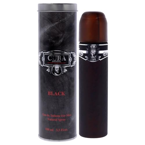Cuba Black EDT Spray for Men by Fragluxe - 3.3 Ounce
