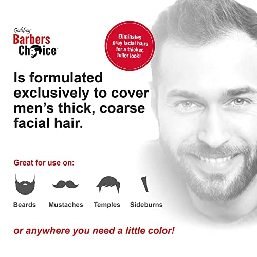 Godefroy Beard and Mustache Dye for Men - Jet Black, 6 Weeks of Gray Coverage