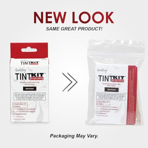 Godefroy Dark Brown Hair Color Kit for Spot Coloring - 4 Applications