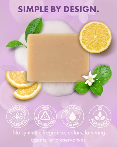 Massey’s CF 100% Natural Probiotic Soap Bar with Tea Tree & Lemon Essence - Lemon Pack of 1 (4oz)