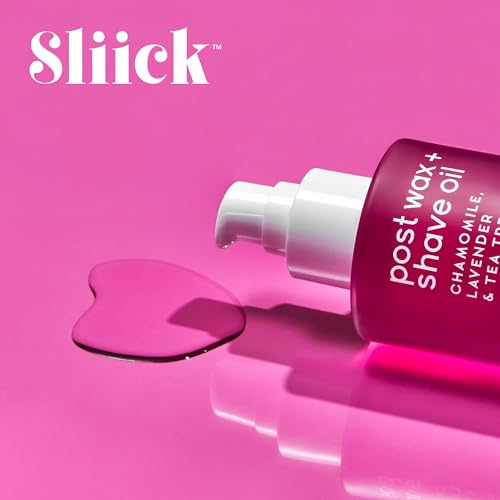 Sliick Post-Wax & Shave Oil 4 fl oz – Soothing Chamomile, Lavender & Tea Tree